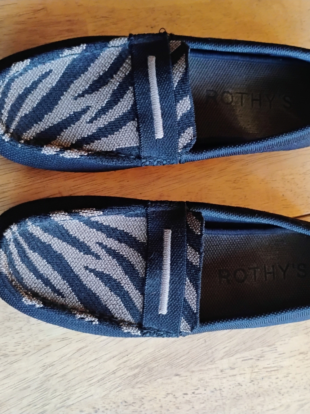 Rothy's Driver Loafers with Zebra-Print - Picture 2 of 10
